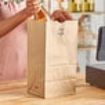 Duro Husky Dubl Life 25 lb. Shorty Heavy Duty Natural Kraft Bag - 400/Bundle