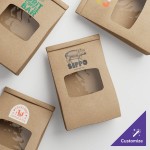 Choice 2 lb. Brown Kraft Customizable Paper Cookie / Coffee / Donut Bag with Window and Tin Tie Closure - 500/Case Choice 2 lb. Brown Kraft Customizable Paper Cookie / Coffee / Donut Bag with Window and Tin Tie Closure - 500/Case