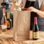 Choice Heavy Duty 16 lb. Extra Heavy-Duty Natural Kraft Bag - 400/Case