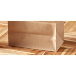 Choice Heavy Duty 16 lb. Extra Heavy-Duty Natural Kraft Bag - 400/Case