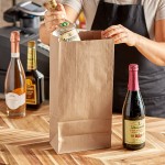 Choice Heavy Duty 16 lb. Extra Heavy-Duty Natural Kraft Bag - 400/Case