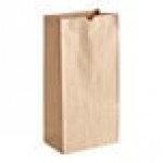 Choice Heavy Duty 16 lb. Extra Heavy-Duty Natural Kraft Bag - 400/Case