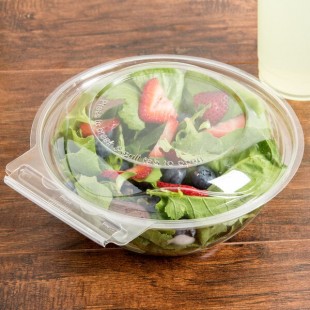 Polar Pak Clear Tamper-Resistant, Tamper-Evident 24 oz. Round Bowl with Lid - 150/Case Polar Pak Clear Tamper-Resistant, Tamper-Evident 24 oz. Round Bowl with Lid - 150/Case
