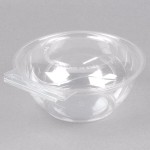 Polar Pak Clear Tamper-Resistant, Tamper-Evident 24 oz. Round Bowl with Lid - 150/Case