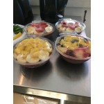 Polar Pak Clear Tamper-Resistant, Tamper-Evident 24 oz. Round Bowl with Lid - 150/Case