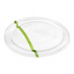 World Centric Clear Compostable PLA Lid for 16-32 oz. Fiber Bowl and 42 oz. NoTree Wide Paper Bowl - 300/Case
