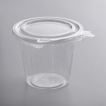 Dart SafeSeal 12 oz. Tamper-Resistant, Tamper-Evident Snack Cup with Flat Lid - 256/Case