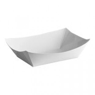 Southern Champion #250 2 1/2 lb. White Paper Food Tray - 500/Case