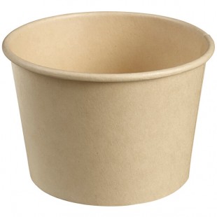 Solia 12 oz. Natural Bamboo Fiber Cup with PLA Lamination - 1,000/Case