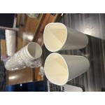 Choice 16 oz. Smooth Double Wall White Paper Hot Cup - 500/Case