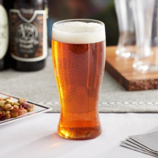 Visions 12-16 oz. Clear Plastic Pilsner Glass - 64/Case
