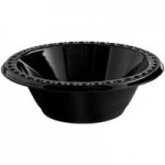 Huhtamaki Chinet Black Heavyweight Plastic 3 Compartment Plate 10