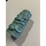 Acopa 21 oz. Blue Ceramic Tiki Mug - Sample