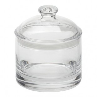American Metalcraft 35 oz. Clear Polycarbonate Food / Condiment Storage Jar with Lid JPC35 - 12/Case