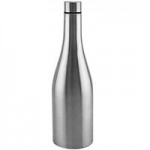 Franmara Apollo 26 oz. Black Stainless Steel Bordeaux Wine Bottle Franmara Apollo 26 oz. Black Stainless Steel Bordeaux Wine Bottle