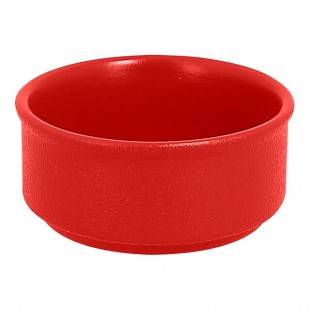 RAK Porcelain Neo Fusion 3.4 oz. Ember Red Stackable Porcelain Ramekin - 12/Case