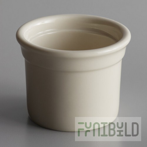 Libbey 950027737 Casablanca 4 oz. Cream White Porcelain Custard Dish - 24/Case