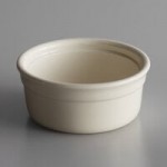 Libbey 950027737 Casablanca 4 oz. Cream White Porcelain Custard Dish - 24/Case