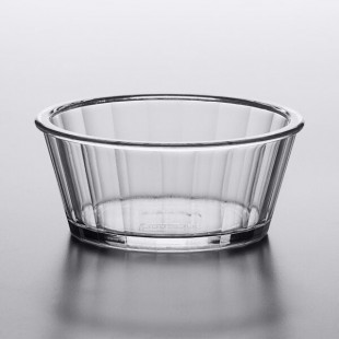 GET ER-045-CL 4 oz. Clear Fluted SAN Plastic Ramekin - 48/Case