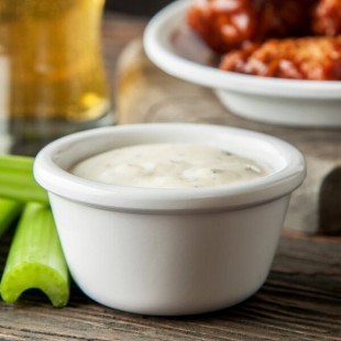 Carlisle 4 oz. White Smooth Melamine Ramekin - 48/Case