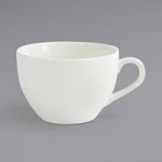 Front of the House Catalyst 1 oz. European White Round Porcelain Sauce Dish - 12/Case