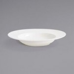 Front of the House Catalyst 1 oz. European White Round Porcelain Sauce Dish - 12/Case