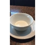 Acopa 4 oz. Bright White Porcelain Tapered Sauce Cup - 48/Case