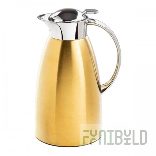 TableCraft 68 oz. Gold Stainless Steel Coffee Carafe 12679 - 6/Case