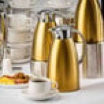 TableCraft 68 oz. Gold Stainless Steel Coffee Carafe 12679 - 6/Case TableCraft 68 oz. Gold Stainless Steel Coffee Carafe 12679 - 6/Case