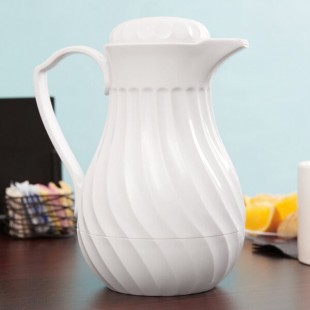 Vollrath 52160 SwirlServe 42 oz. White Hot-N-Cold Beverage Server Vollrath 52160 SwirlServe 42 oz. White Hot-N-Cold Beverage Server
