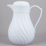 Vollrath 52160 SwirlServe 42 oz. White Hot-N-Cold Beverage Server Vollrath 52160 SwirlServe 42 oz. White Hot-N-Cold Beverage Server