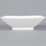 CAC CTY-40 Citysquare 60 oz. Bright White Square Porcelain Bowl - 12/Case