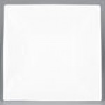 CAC CTY-40 Citysquare 60 oz. Bright White Square Porcelain Bowl - 12/Case