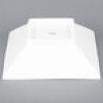 CAC CTY-40 Citysquare 60 oz. Bright White Square Porcelain Bowl - 12/Case