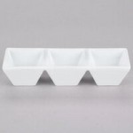 CAC CTY-40 Citysquare 60 oz. Bright White Square Porcelain Bowl - 12/Case