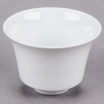 CAC CTY-40 Citysquare 60 oz. Bright White Square Porcelain Bowl - 12/Case