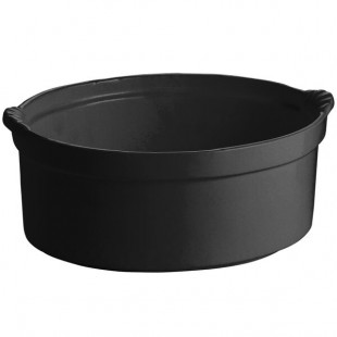 TableCraft CW3000BK 3.5 Qt. Black Shell Casserole Dish