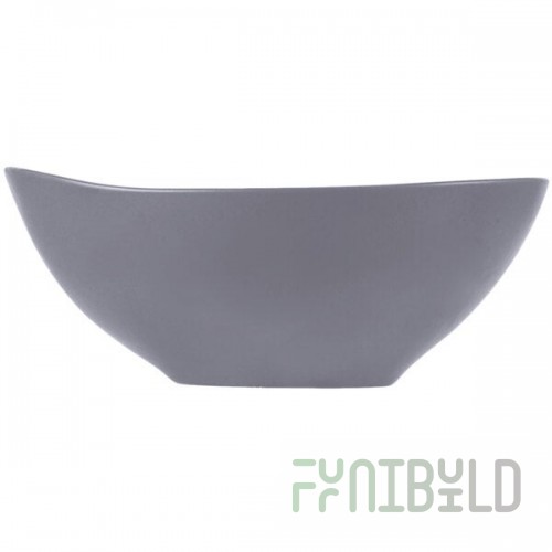 Libbey DRI-6-G Driftstone 38 oz. Granite Satin Matte Organic Porcelain Bowl - 12/Case