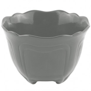 Bon Chef 9060 1.5 Qt. Platinum Gray Sandstone Finish Cast Aluminum Garnish Bowl