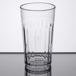 Carlisle 110407 Bistro 4 oz. Clear SAN Plastic Tumbler - 12/Pack