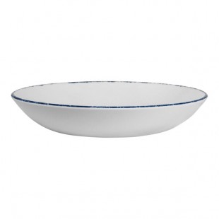 Creations Blue Dapple from Steelite International 27 oz. Coupe Melamine Bowl - 12/Case