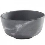 American Metalcraft Mix & Matte 16 oz. Gray Marble Melamine Bowl