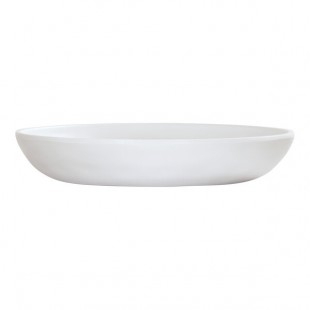 Cal-Mil Carmel 16 oz. Matte White Coupe Melamine Pasta Bowl - 3/Case