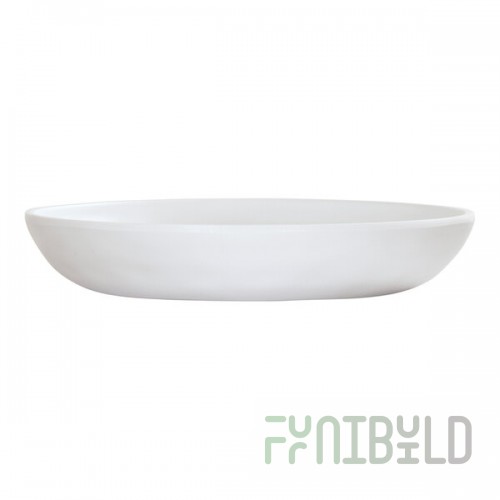 Cal-Mil Carmel 16 oz. Matte White Coupe Melamine Pasta Bowl - 3/Case