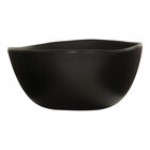 Cal-Mil Bali 30 oz. Black Irregular Round Melamine Soup Bowl - 6/Case Cal-Mil Bali 30 oz. Black Irregular Round Melamine Soup Bowl - 6/Case