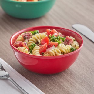 Acopa Foundations 11 oz. Red Melamine Nappie Bowl - 12/Case