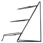 Cal-Mil C1222-10 Iron Black Three Tier Round Bowl Stand - 10