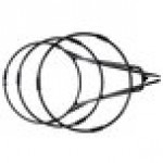 Cal-Mil C1222-10 Iron Black Three Tier Round Bowl Stand - 10