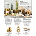 TableCraft 3-Piece Round Acacia Wood and Steel Riser Set TableCraft 3-Piece Round Acacia Wood and Steel Riser Set
