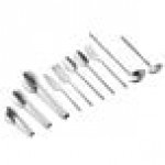Carlisle Terra 10-Piece 18/0 Hammered Stainless Steel Heavy Weight Buffetware Utensils Set Carlisle Terra 10-Piece 18/0 Hammered Stainless Steel Heavy Weight Buffetware Utensils Set